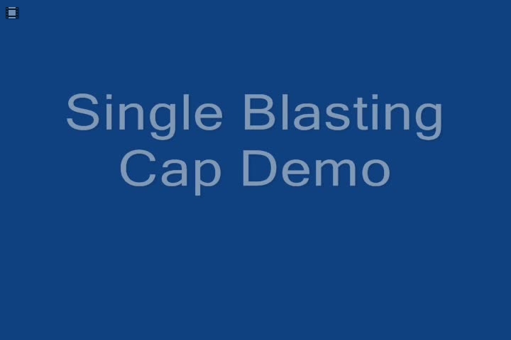 Single Blasting Cap